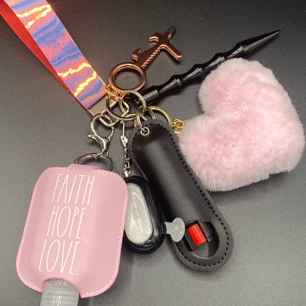 Rae Dunn Self Defense Handmade Keychain